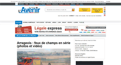 Desktop Screenshot of lavenirdelartois.fr
