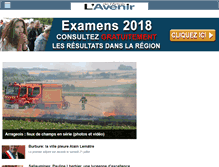 Tablet Screenshot of lavenirdelartois.fr